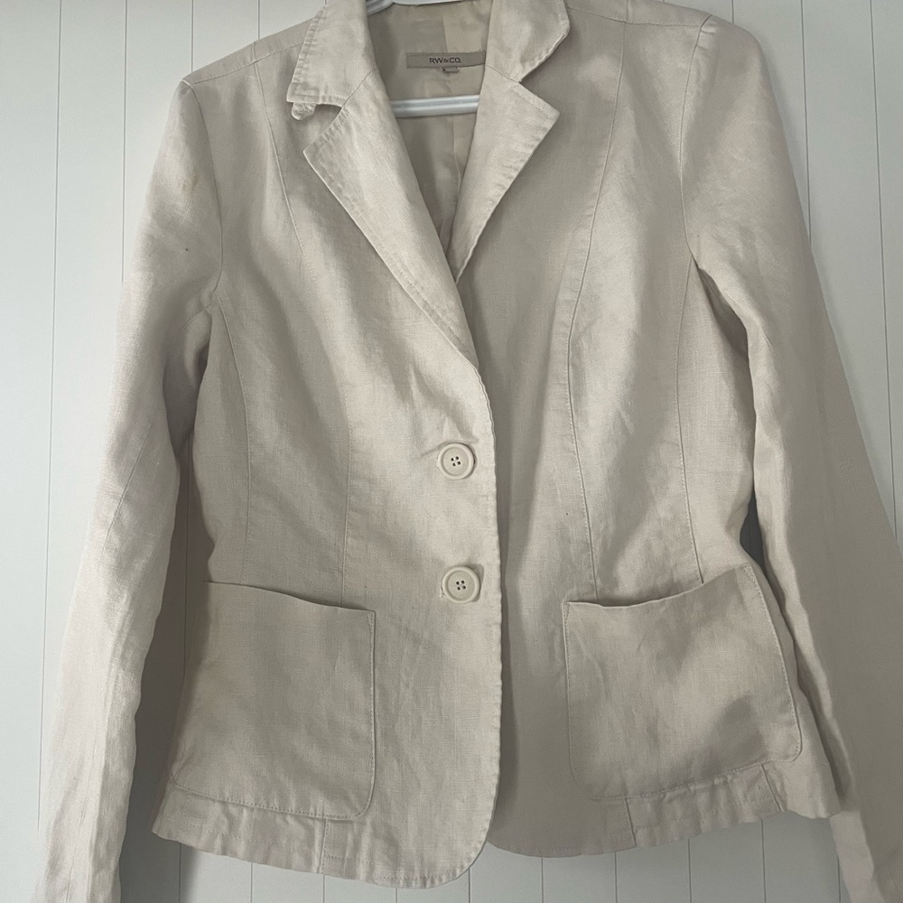 RWCO Women's  Linen Blazer